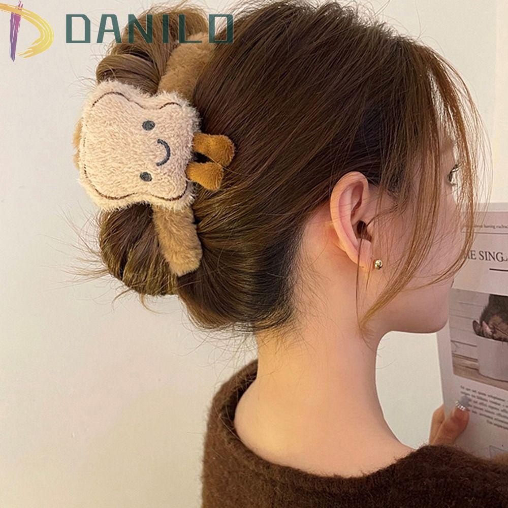 Kẹp Tóc Hình Cá Mập Phủ Lông Dễ Thương Ngọt Ngào Phong Cách Hàn Quốc Cho Nữ