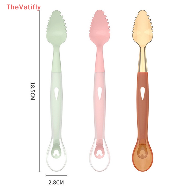 [Thevalifly] Muỗng Ăn Dặm Hai Đầu Bằng Chất Liệu PPSU Cho Bé Sơ Sinh