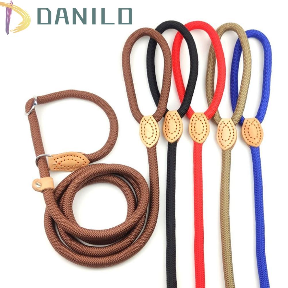 Dây Dắt Thú Cưng Đi Dạo Chất Liệu Nylon Dày Dặn Màu Trơn 0.8 / 1.0 / 1.3Cm