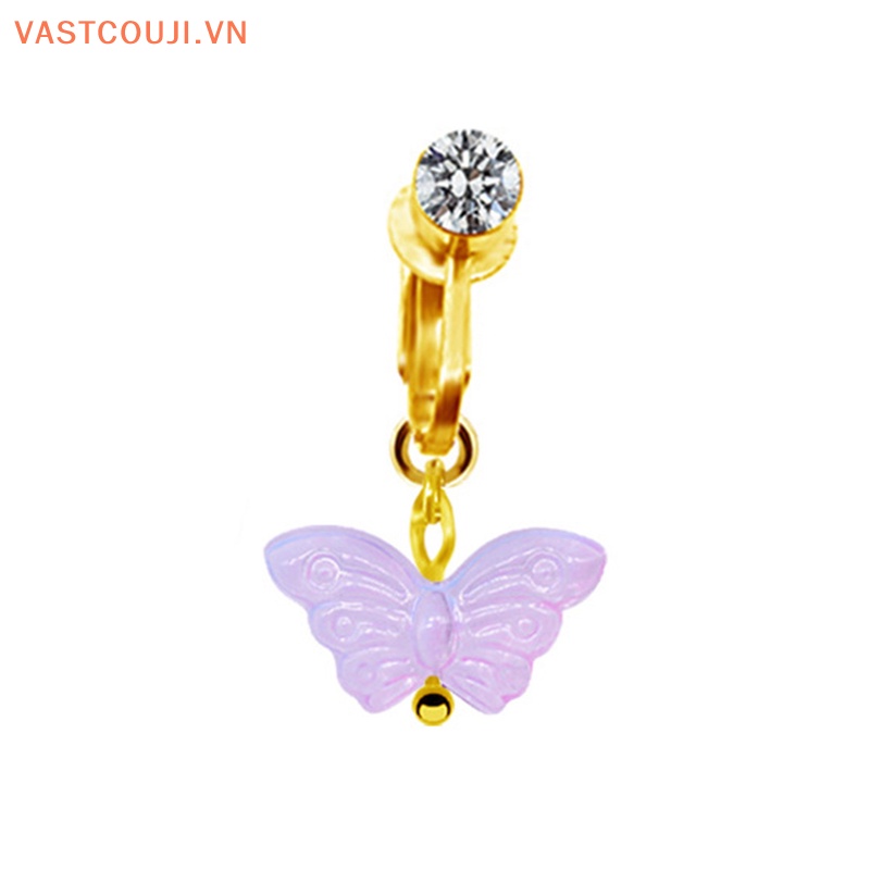 Khuyên Rốn Hình Bướm Không Cần Bấm Lỗ Sáng Tạo Cho Nữ