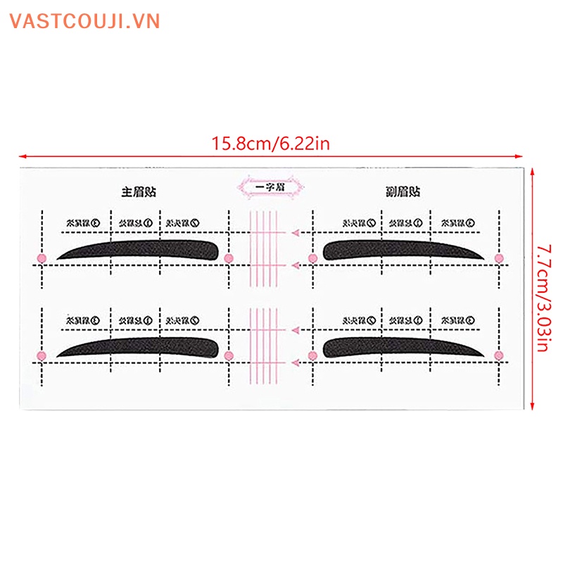 Bộ 12 Khuôn Vẽ Lông Mày Nhanh Chóng Tiện Dụng