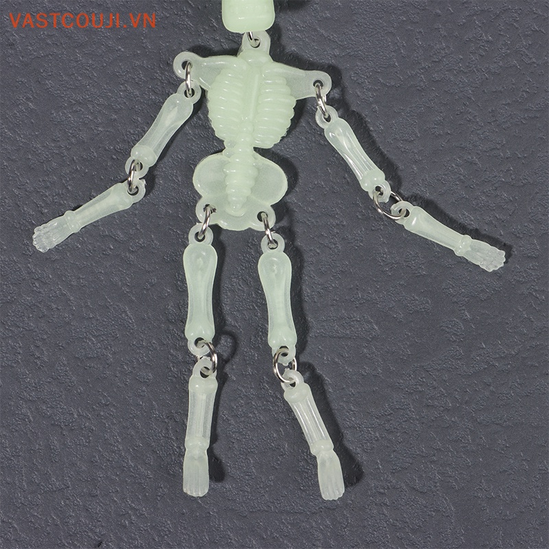 Móc Khóa Hình Đầu Lâu Phát Quang Phong Cách Gothic Thời Trang