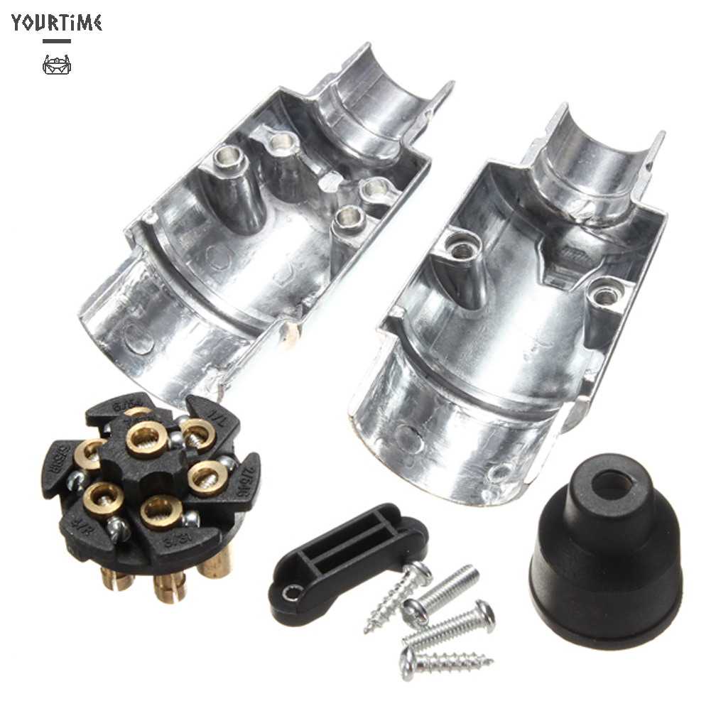 Phích Cắm 7 Chấu Tròn Bằng Kim Loại Cho Xe Tải / Tàu Thuyền