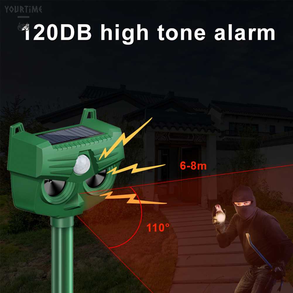 Máy Đuổi Chim Bằng Sóng Siêu Âm 1800mAh Tiện Dụng Cho Sân Vườn / Nông Trại