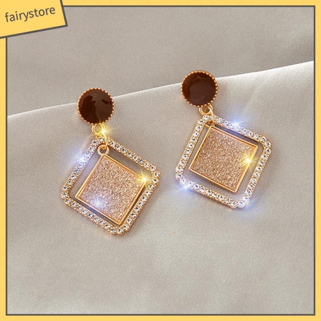 1 Đôi Bông Tai Hình Trái Tim Đính Ngọc Trai Giả Phong Cách Hàn Quốc