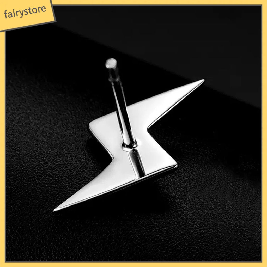 [FRO] 1 Đôi Bông Tai Nam Hình Học Ba Chiều Bằng Niken Cao Cấp Cá Tính