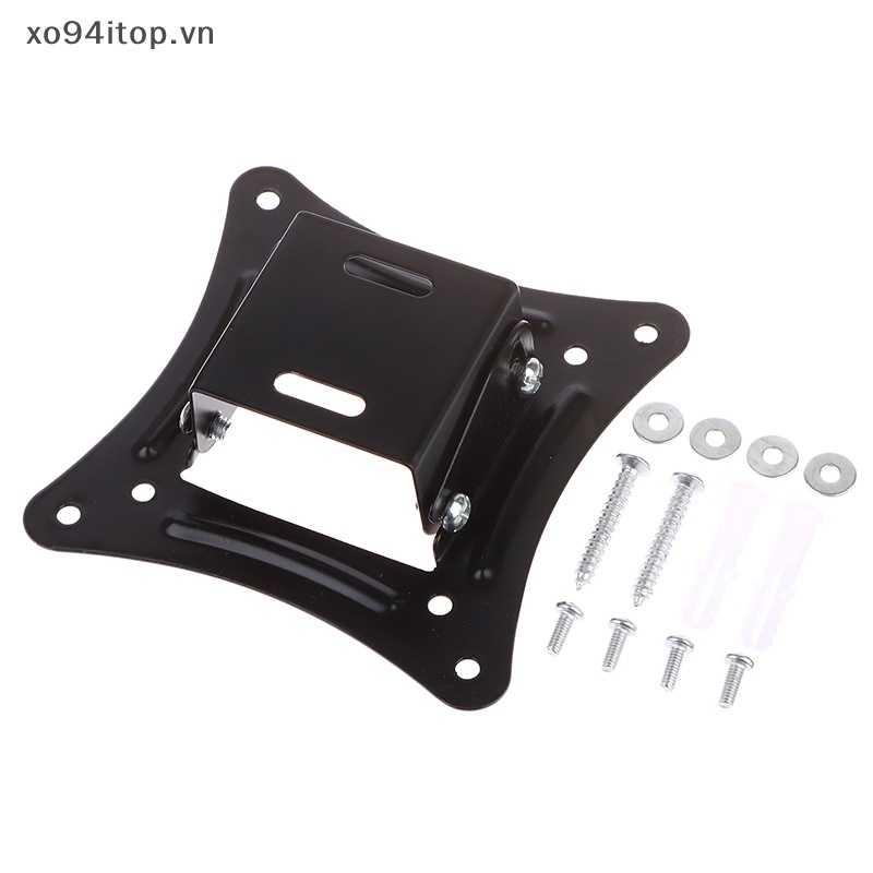 1 Bộ Giá Đỡ TV LED 14-27Inch Gắn Tường Cố Định Góc Nghiêng 15 Độ Kèm Ốc Vít