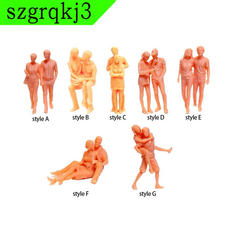 Mô Hình Cặp Đôi Chất Liệu Resin Không Sơn Tỉ Lệ 1 / 64 szgrqkj3 1 / 64