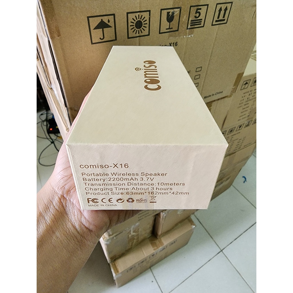 Loa COMISO X16 công suất 10W Hàng chính hãng - Chống nước IPX7 thích hợp đi chơi hoặc để bàn trang trí
