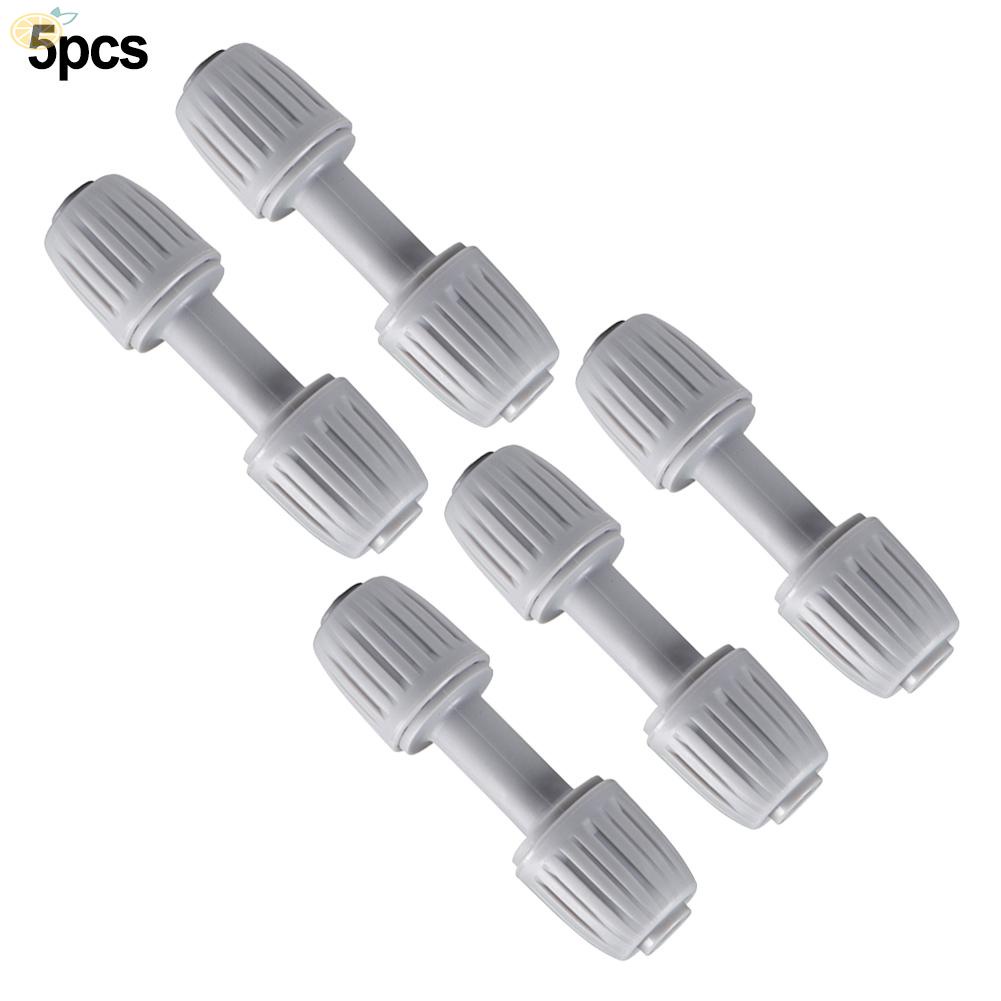 【VARSTR】5x Micro Drip System L-piece 1/2 Straight Connector Grey Pipe Irrigation System