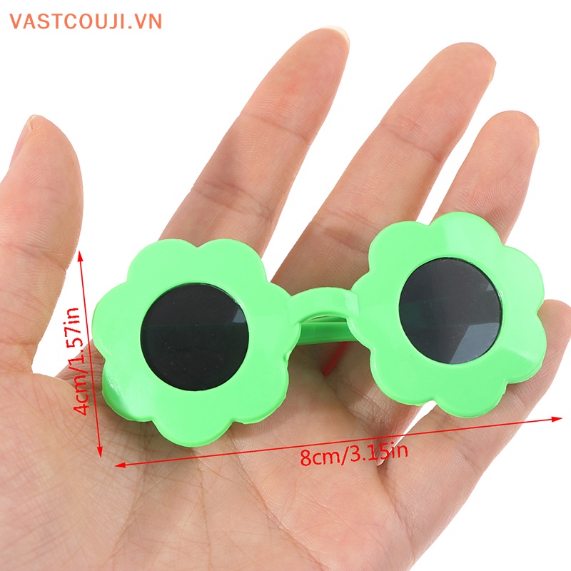 Kính Mát Gọng Nhựa Đính Hoa Xinh Xắn Cho Búp Bê VASTJI