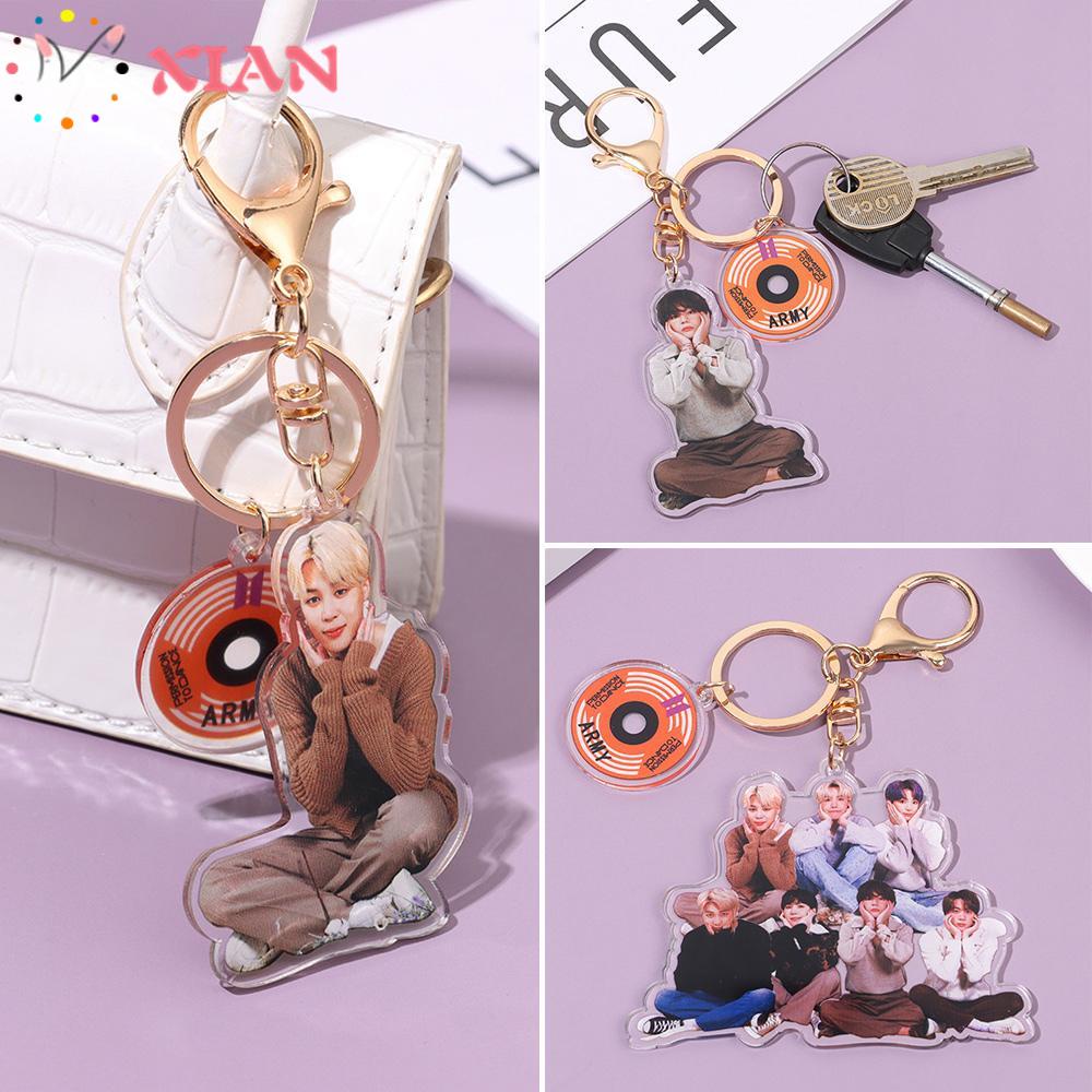 Móc Khóa Acrylic Trong Suốt In Hình Các Nhân Vật Nhóm Nhạc Bangtan Boys Đa Năng