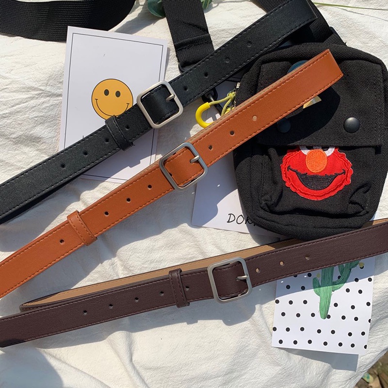 Thắt Lưng Da PU Bản Rộng 2.8 Kiểu retro Cá Tính