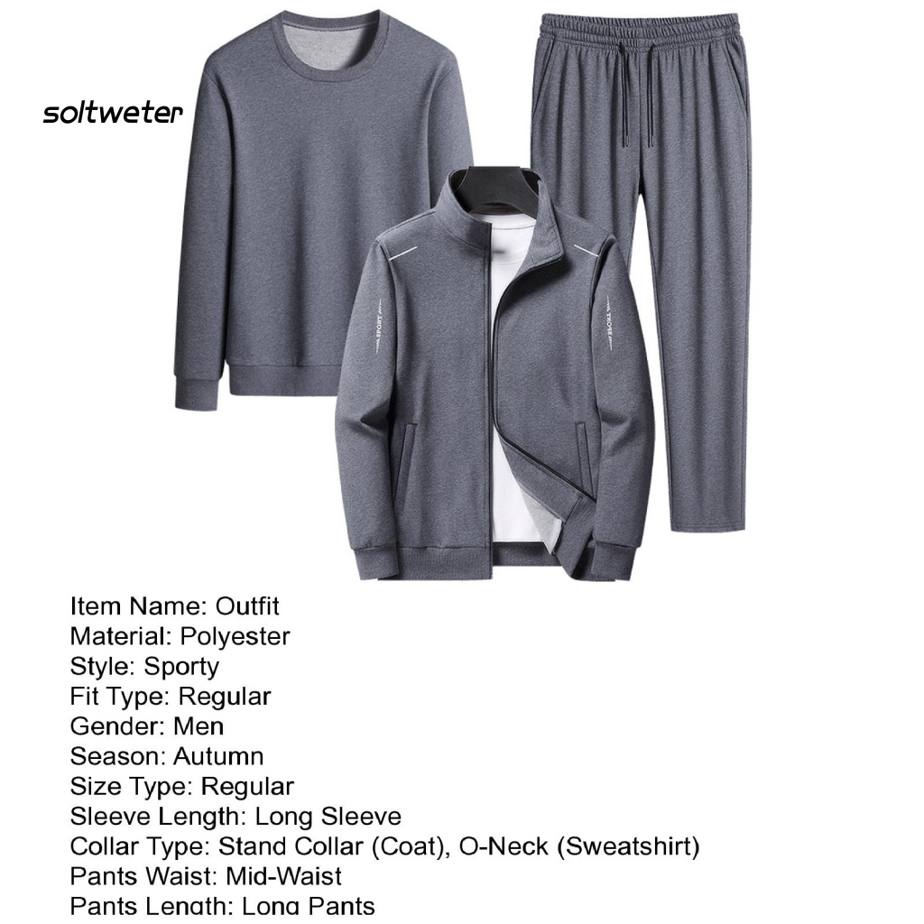 Bộ Đồ Thể Thao 3 Món Áo Khoác Màu Sắc Thời Trang Mùa Thu Năng Động