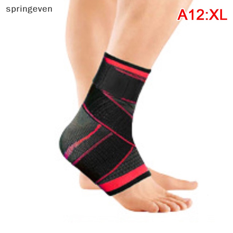 1 Đai Quấn Bảo Vệ Mắt Cá Chân Bằng Nylon Dệt Kim Thoáng Khí Chống Bong Gân Có Thể Điều Chỉnh Được