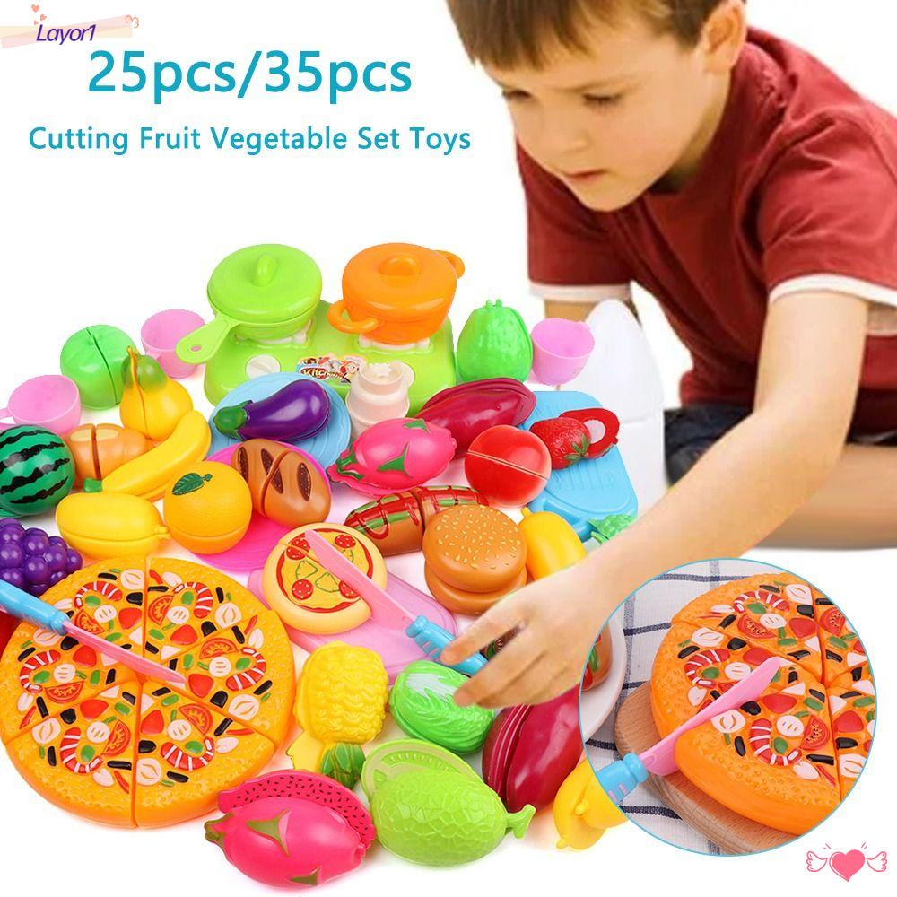 Set 1 / 25 / 35 Món Đồ Chơi Cắt Trái Cây Thú Vị Cho Bé