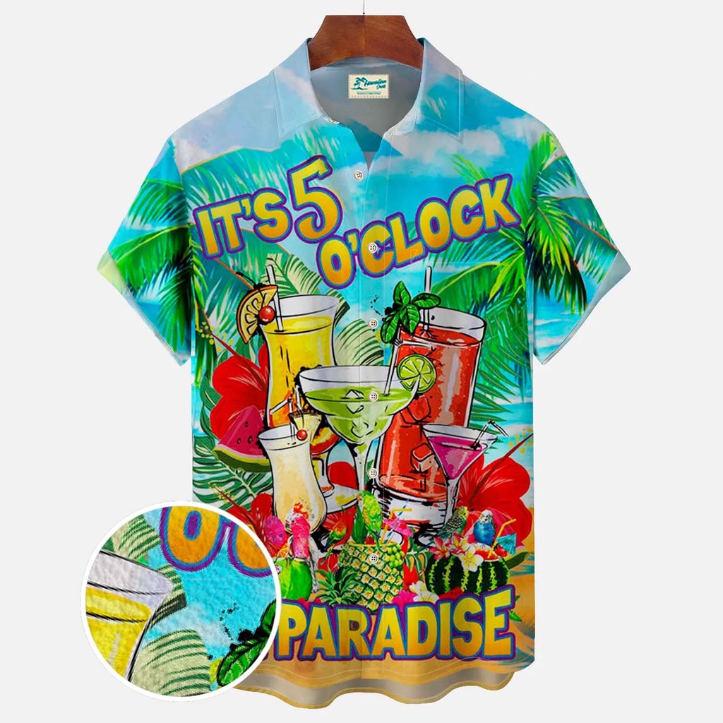 Áo Sơ Mi Ngắn Tay Họa Tiết 3d Thời Trang Mùa Hè Dành Cho Nam Và Nữ