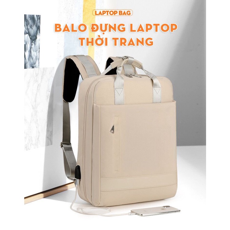Balo laptop nữ GuBag đi chơi, đi học, phong cách thời trang cao cấp, đẹp xịn, chống sốc