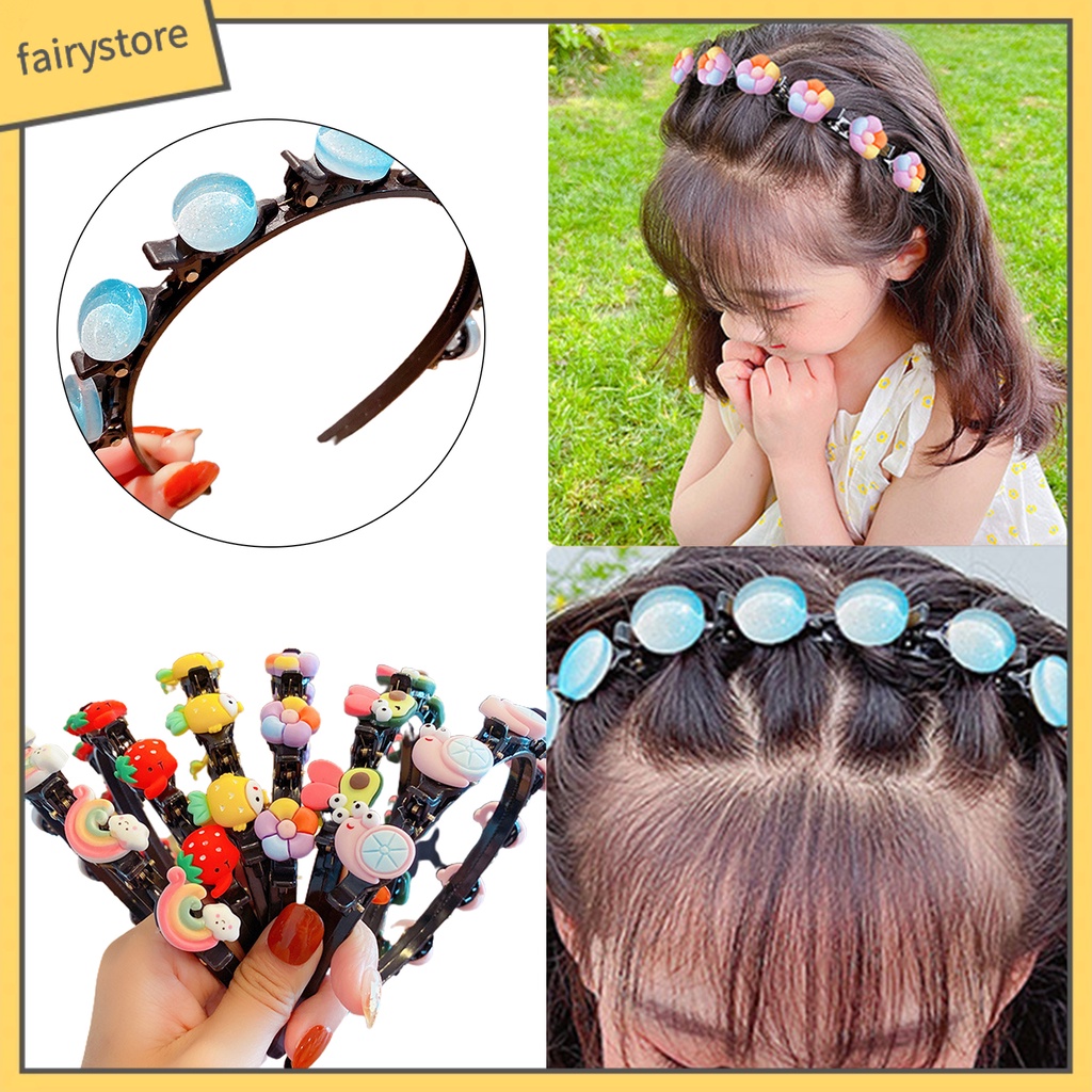 Băng Đô Cài Tóc Co Giãn Nhiều Họa Tiết Dễ Thương Cho Bé Gái