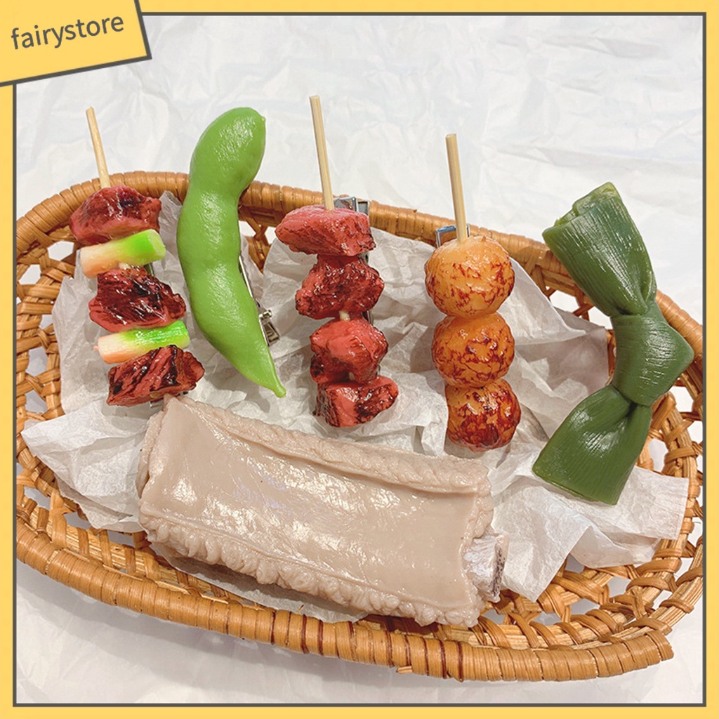 Kẹp Tóc Hình Thức Ăn Bằng PVC Độc Đáo