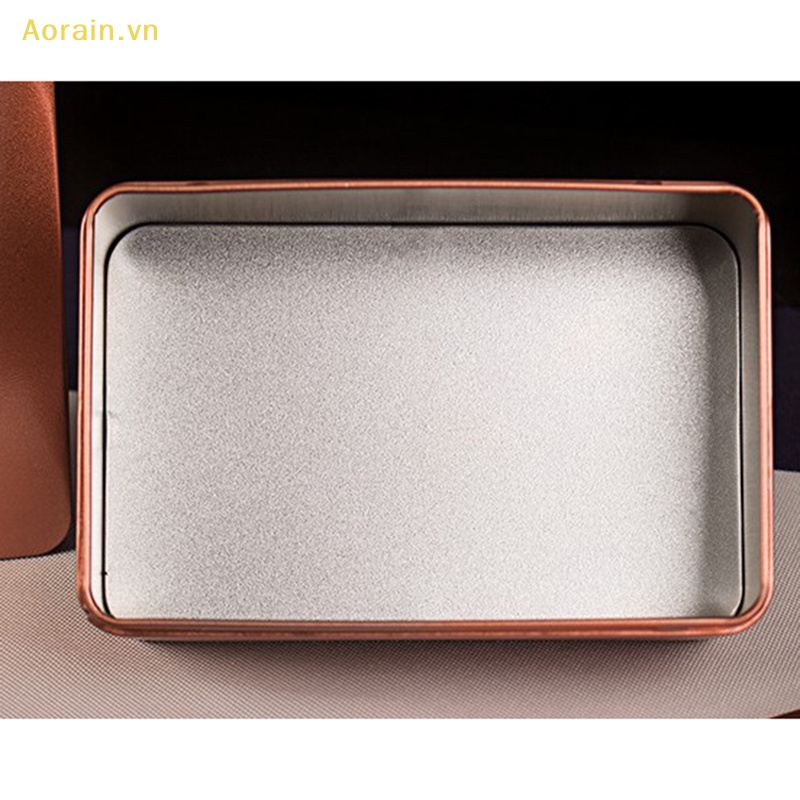 Hộp Sắt Đựng Trà / Kẹo Có Nắp Đậy Kín Tiện Dụng