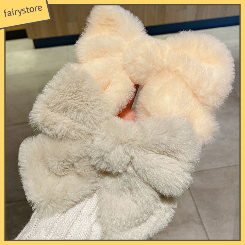 Kẹp Tóc Nơ Lớn Bằng Vải Flannel Thoải Mái Dễ Thương Cho Nữ