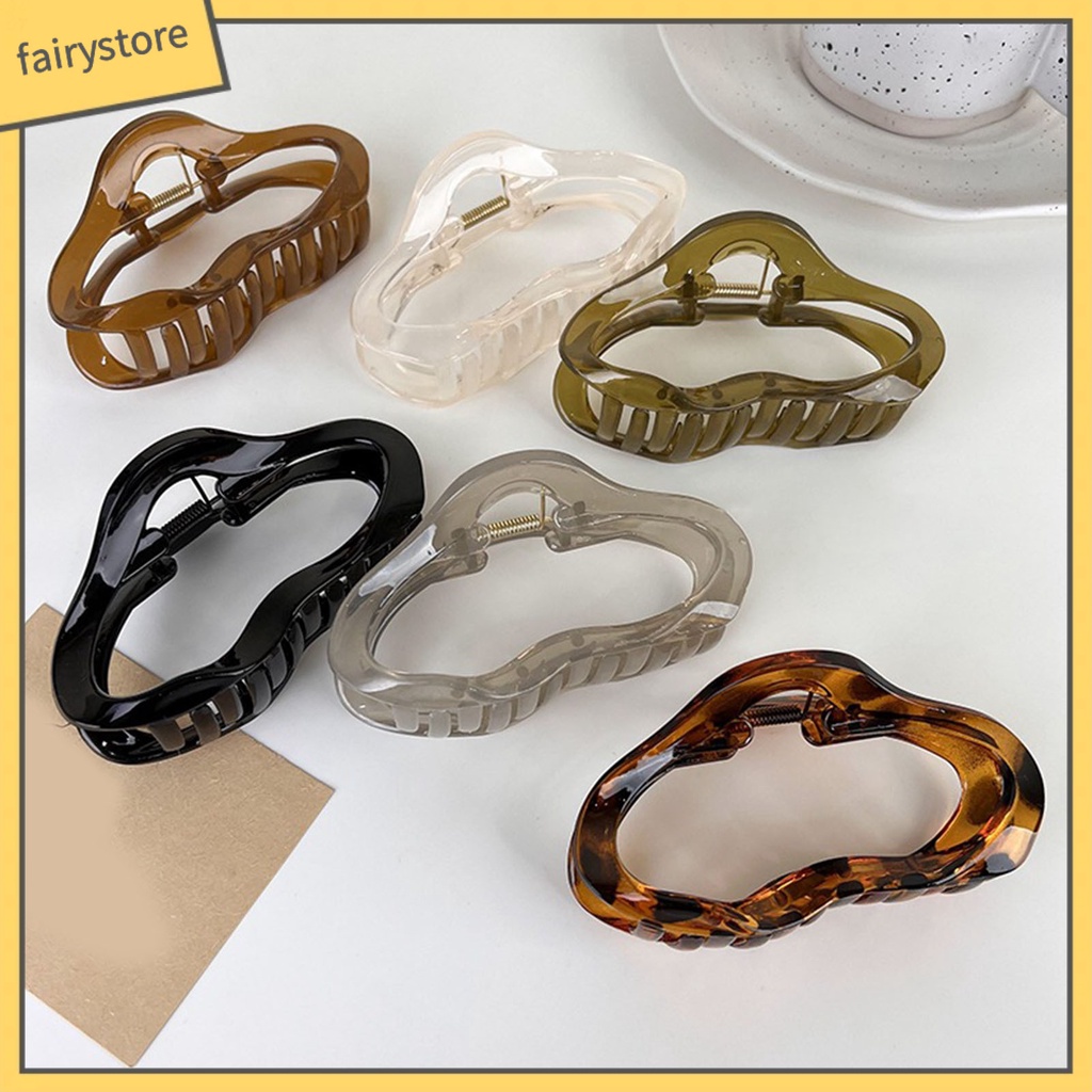 Kẹp Tóc Acrylic Chống Trượt Hình Đám Mây Thời Trang Cho Nữ