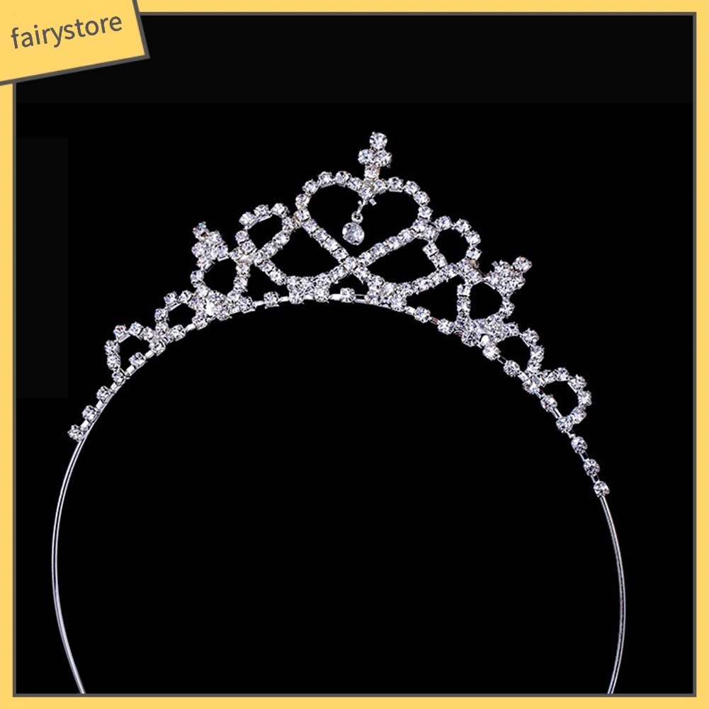 Cài Tóc Hình Vương Miện Đính Đá Xinh Xắn Cho Bé Gái