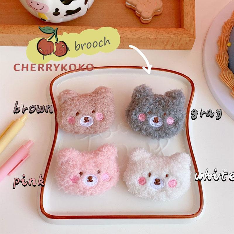 🍒🍒CHERRYKOKO Ghim Cài Áo Hình Gấu Bông Dễ Thương