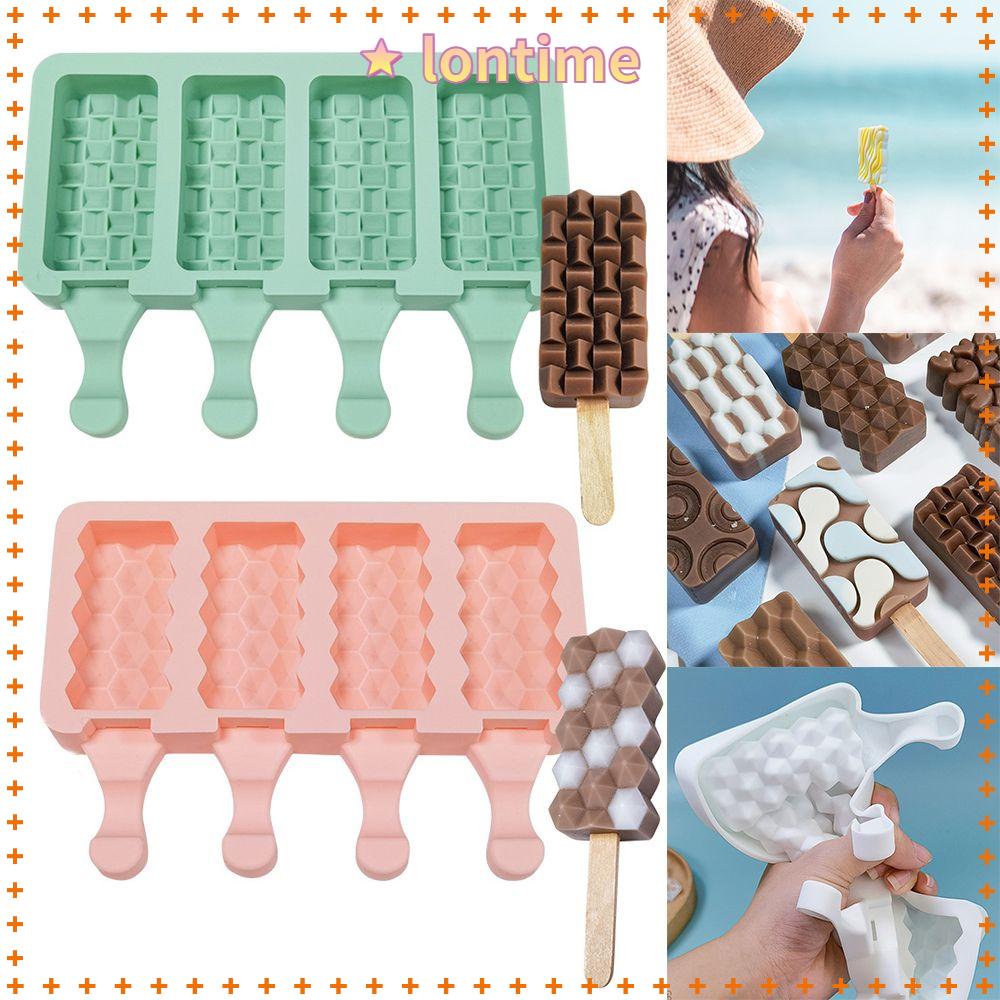 Khuôn Silicone Làm Kem 4 Ngăn Tiện Lợi