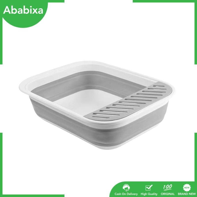 [Ababixa] Hộp Đi Vệ Sinh Bán Nguyệt Gấp Lại Được Nhỏ Gọn Cho Thú Cưng Đi Du Lịch