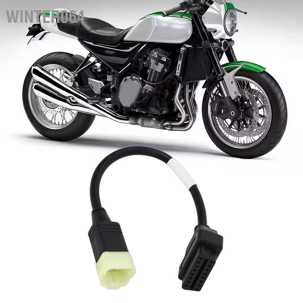 Winter064 6 Pin OBD2 Chẩn Đoán Cáp Ổn Định Truyền ABS Chống Lão Hóa Di Động Cho Z900 Z900RS ZX10R ZX14R