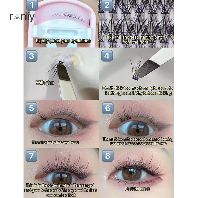 Ranliy💗Keo Dán Mi Giả Nhanh Khô Không Gây Dị Ứng Dễ Gỡ Keo Dán Mi Tự Nhiên