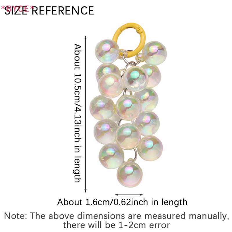 Móc Chìa Khóa Xe Hơi Chuỗi Hạt Nhiều Màu Sắc Thời Trang Mới