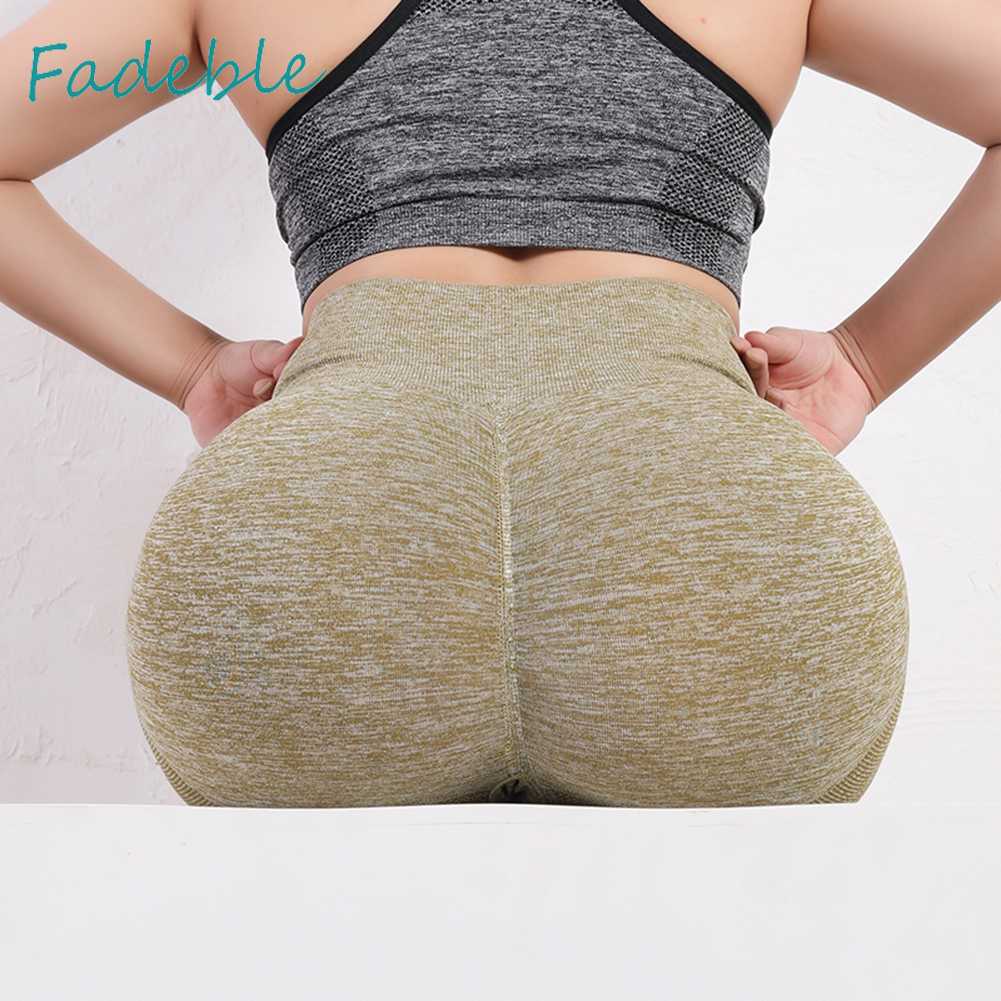 Quần Short Thể Thao Nữ Lưng Cao Không Đường May Chất Liệu Mềm Mại