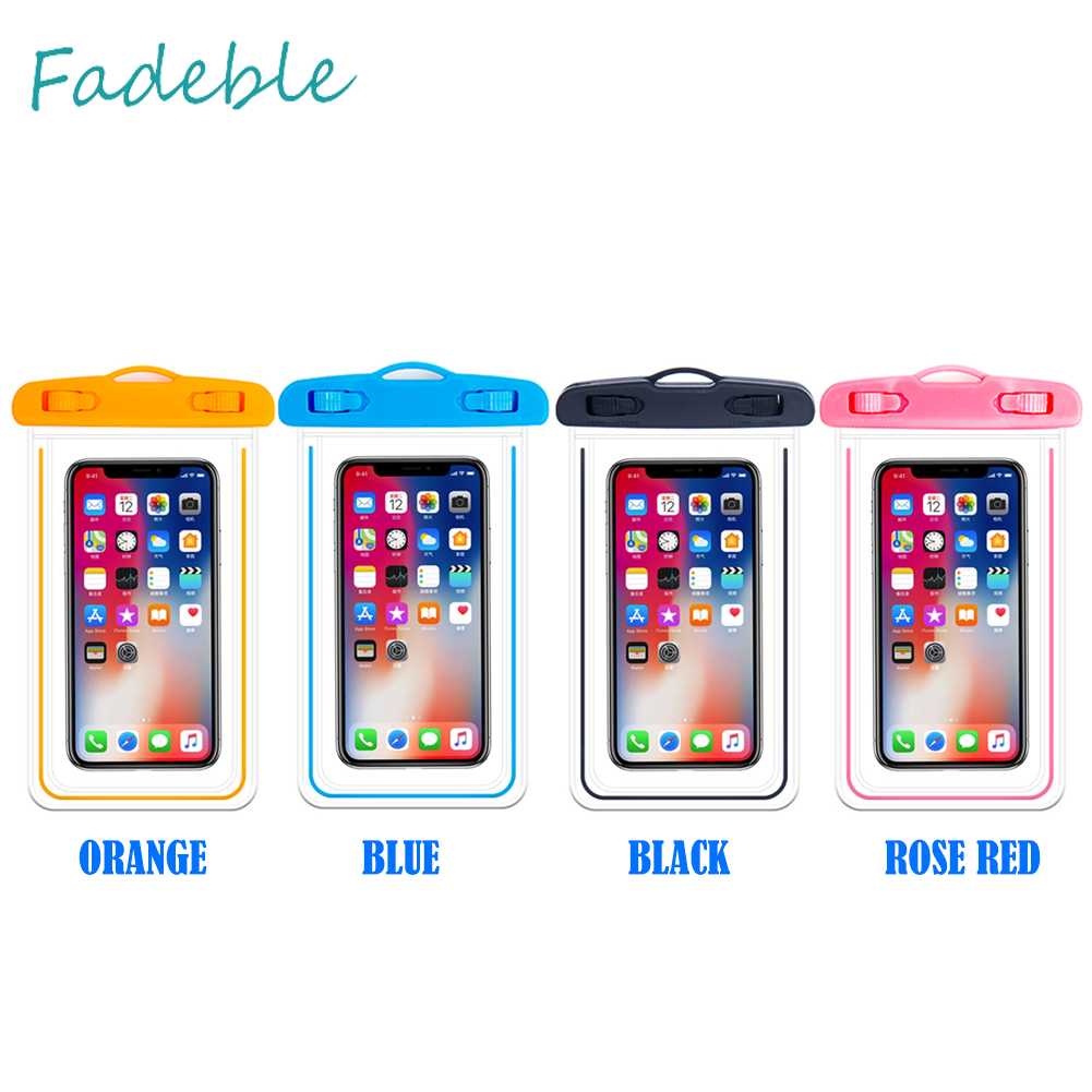 Túi Đựng Điện Thoại Chống Thấm Nước Màn Hình Cảm Ứng Dạ Quang Dùng Khi Đi Bơi