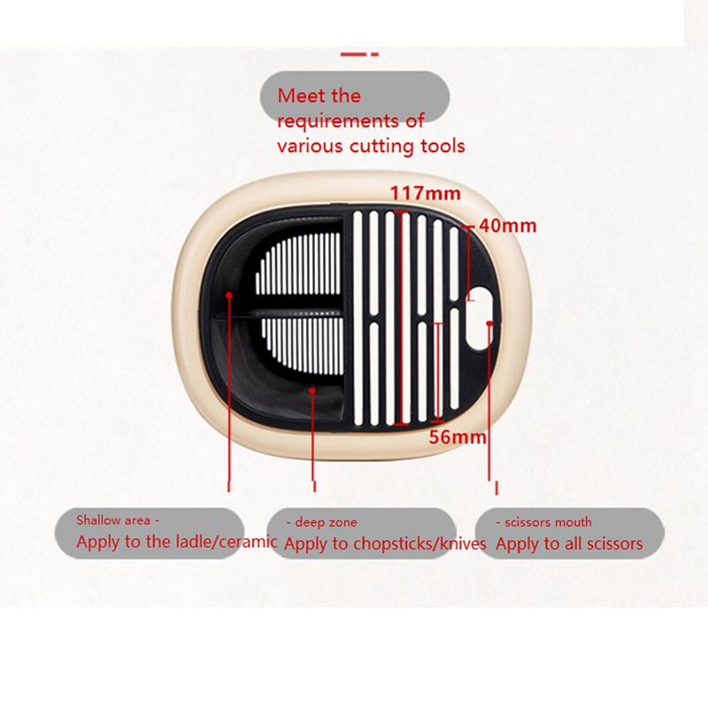 1 Giá Đỡ Dụng Cụ Ăn Uống Bằng ABS Màu Xanh Lá