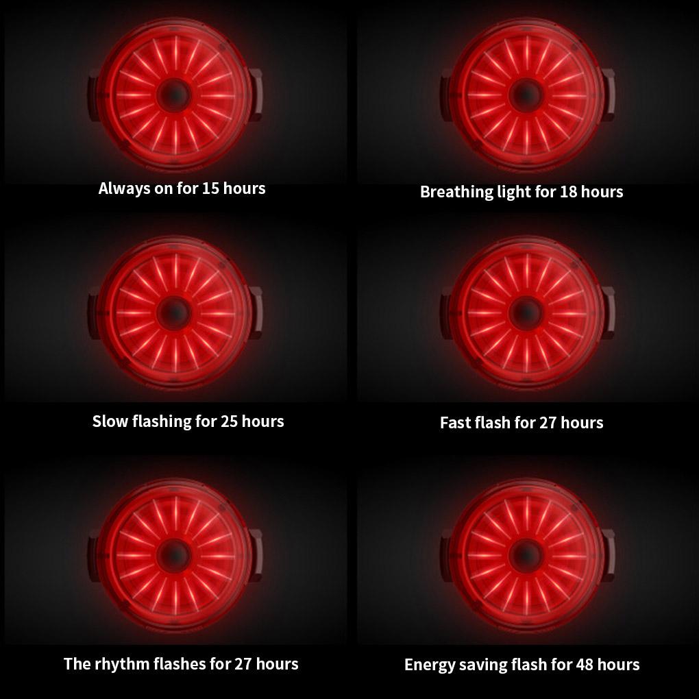 Đèn Hậu Cảnh Báo An Toàn Chống Thấm Nước Có Thể Sạc Lại Cho Xe Đạp