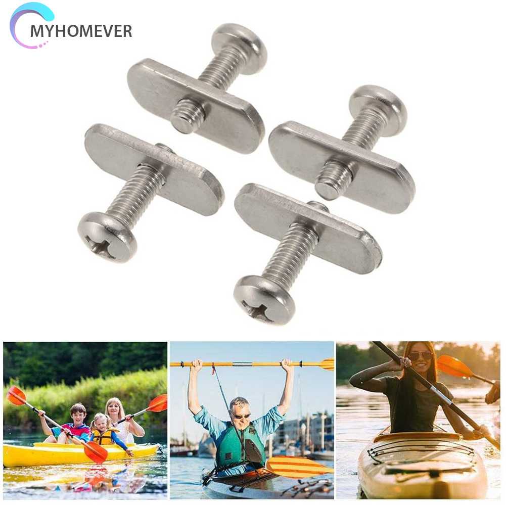 Bộ 4 Ốc Vít M6 Bằng Thép Không Gỉ Cho Thuyền Kayak