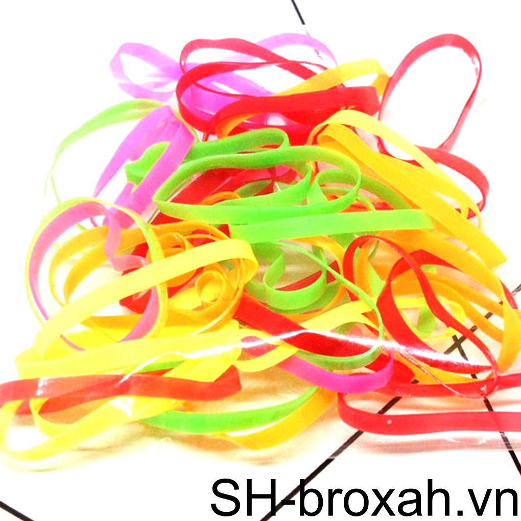 Set 50 Dây Thun Buộc Tóc Co Giãn Thời Trang Dành Cho Nữ