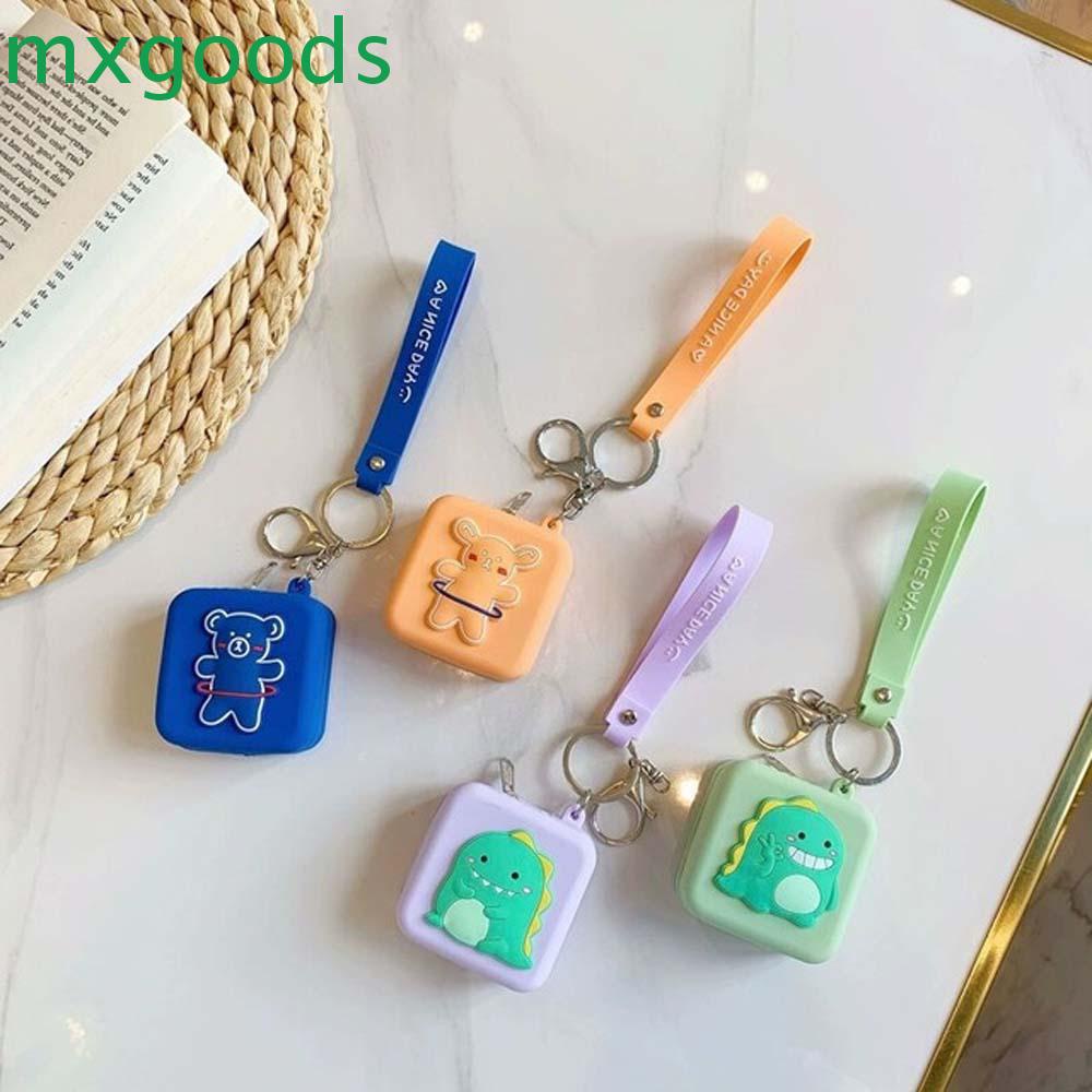 Ví Đựng Thẻ Hình Khủng Long / Thỏ / Vịt Thời Trang Xinh Xắn Kèm Móc Khóa