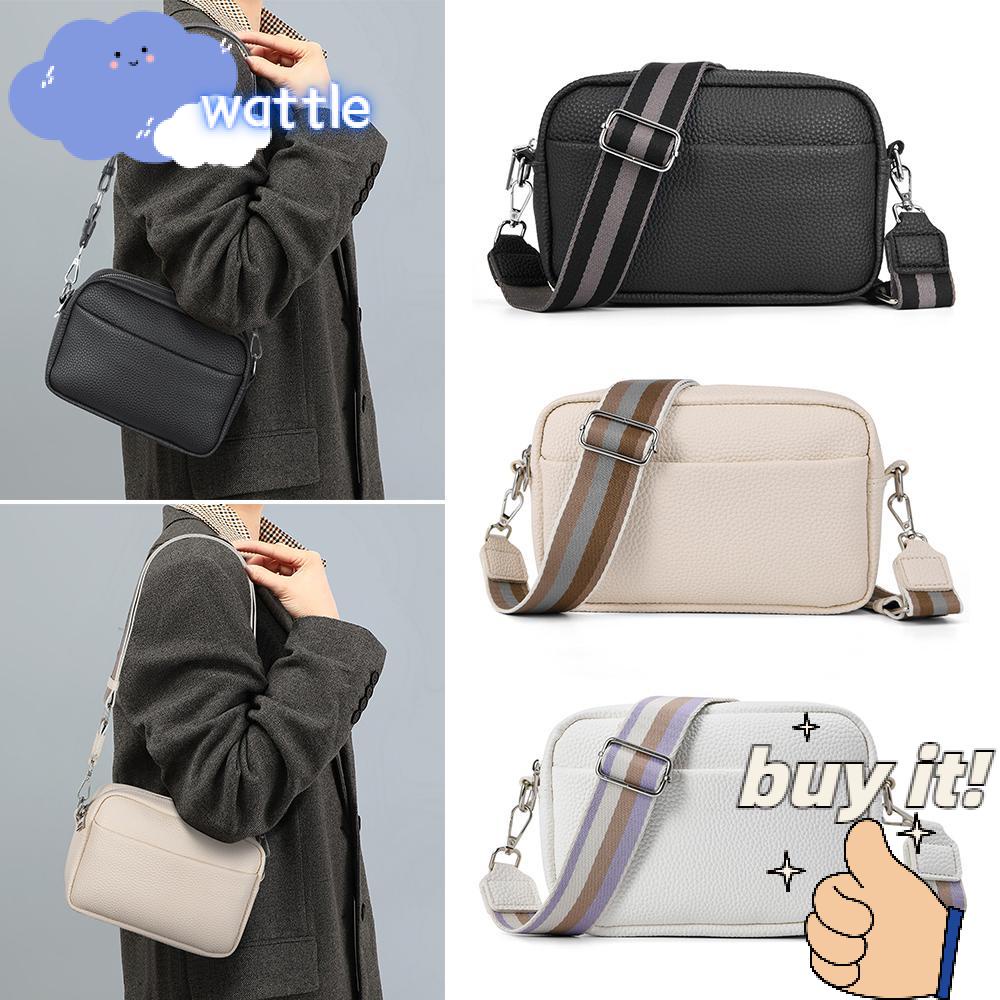Túi Da PU Đeo Chéo Có Khóa Kéo Đựng Máy Ảnh Dành Cho Nữ