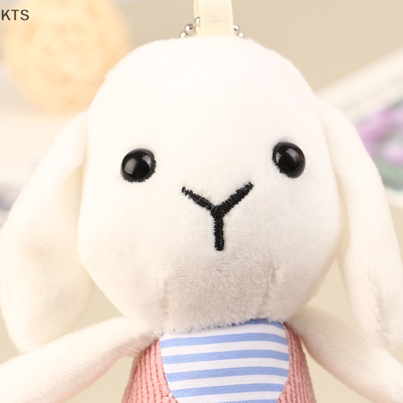 1 Móc Khóa Thỏ Nhồi Bông 14cm Đáng Yêu Thời Trang
