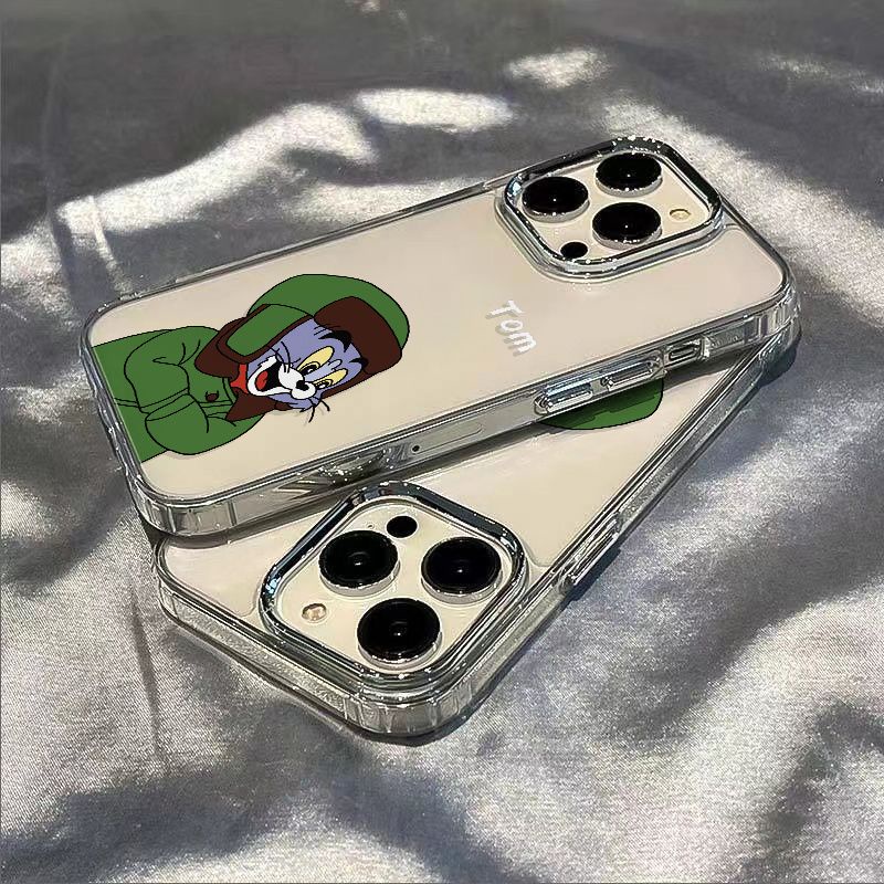✅Ốp Điện Thoại Dẻo Họa Tiết Hoạt Hình Tom / Plusiphone12In Style 8 Chống Sốc Đơn Giản Vui Nhộn Cho Iphone 11 14pro713max 1
