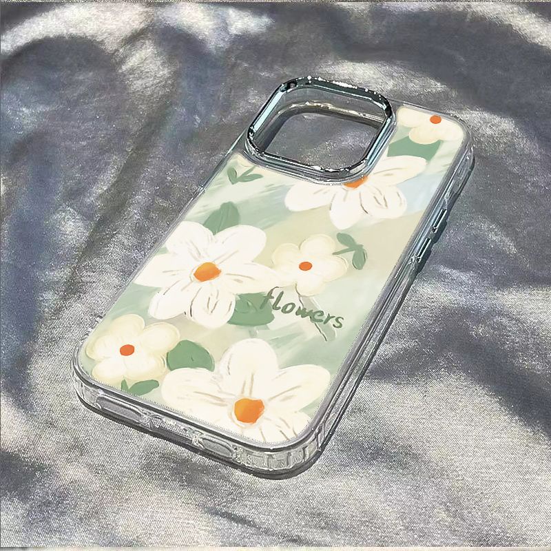 ✅Ốp Điện Thoại Dẻo Họa Tiết Hoa Cúc Đơn Giản Thời Trang Chống Sốc Cho iPhone12plus8 714pro / 13 max TLD7 11