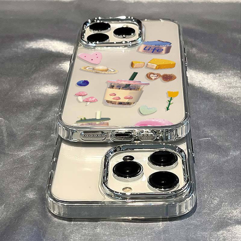 ✅Ốp Điện Thoại Mềm Chống Sốc Hình Bánh Trà Sữa Cho iPhone 7Plus 12118 14pro13max TTFN