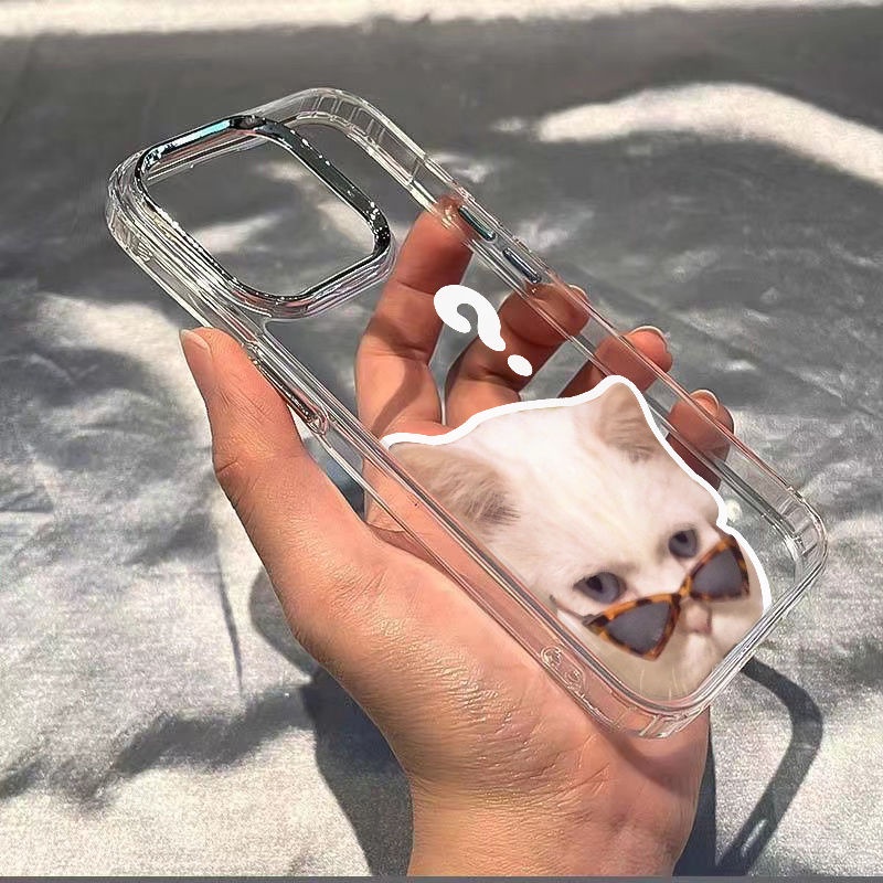 ✅Ốp Điện Thoại Mềm Chống Sốc Hình Mèo Trắng / 8In Cho Iphone12 11xs13 14promax7 4ZF5