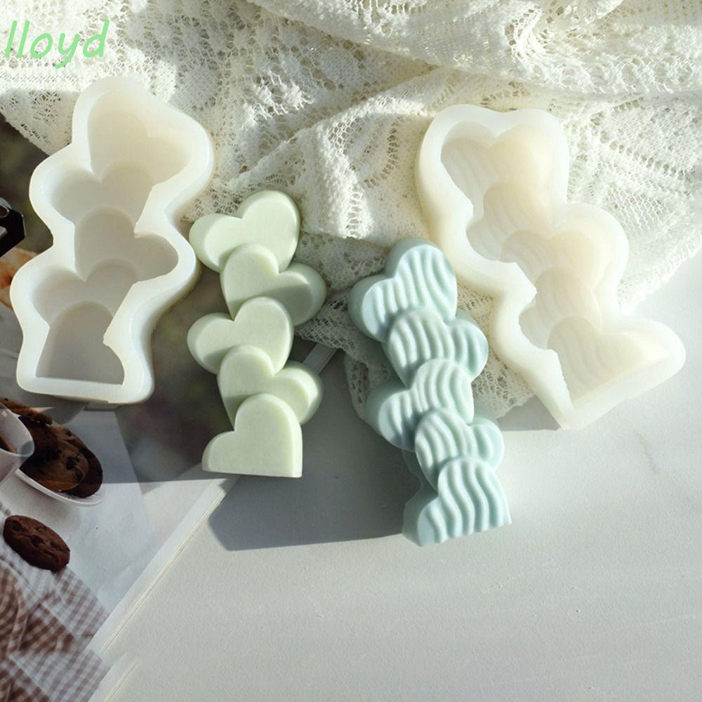 Khuôn Làm Nến Xà Phòng Hình Trái Tim 3D DIY