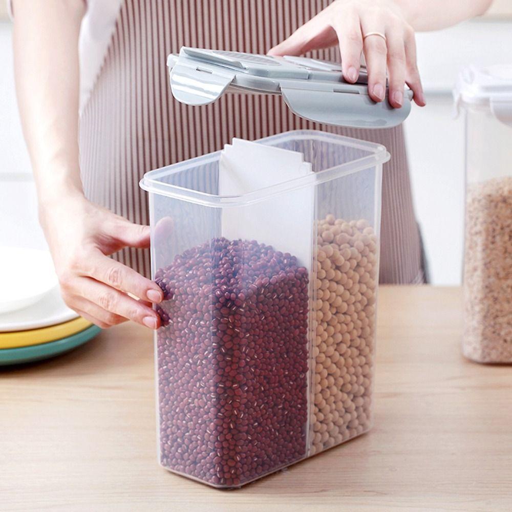 WMES15H Hộp Đựng Thực Phẩm Hai Ngăn Trong Suốt Sức Chứa Lớn Tiết Kiệm Không Gian