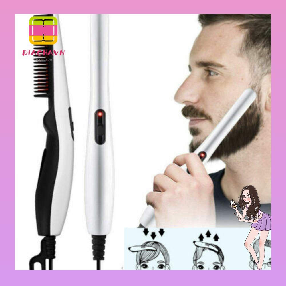 Lược Điện Chải Thẳng Tóc Tạo Kiểu Nhanh Chóng Cho Nam Giới